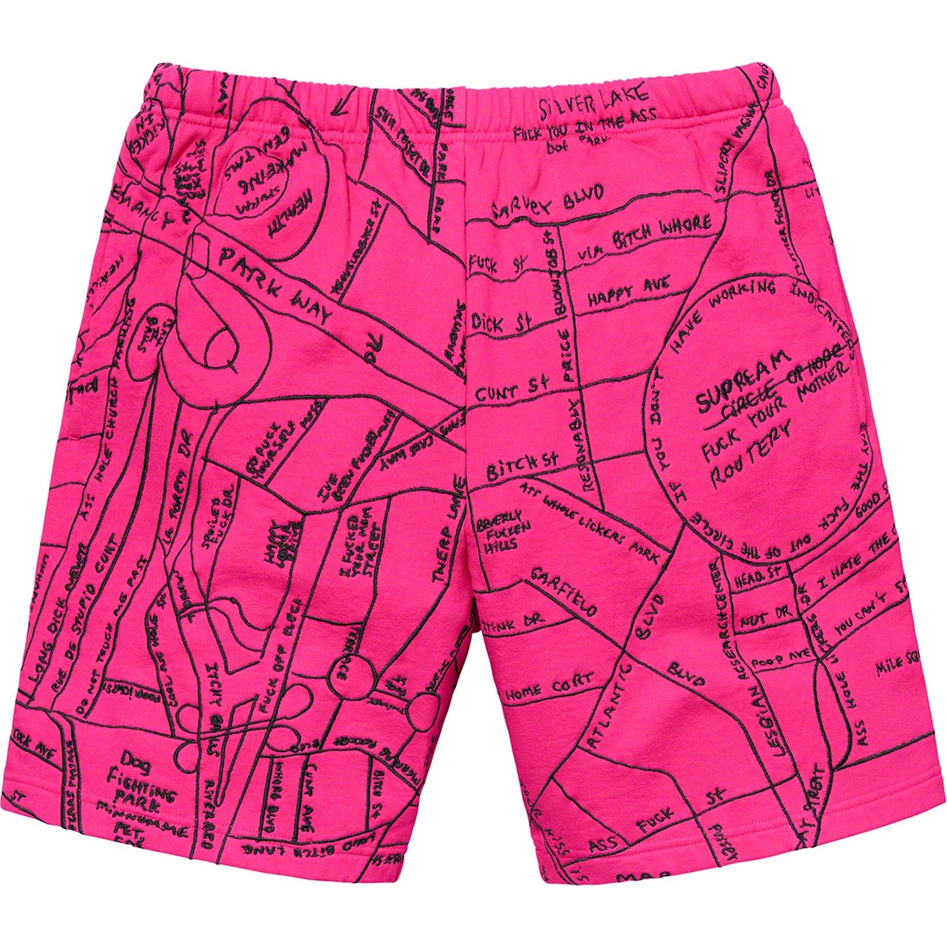 Gonz Embroidered Map Sweatshort view 5
